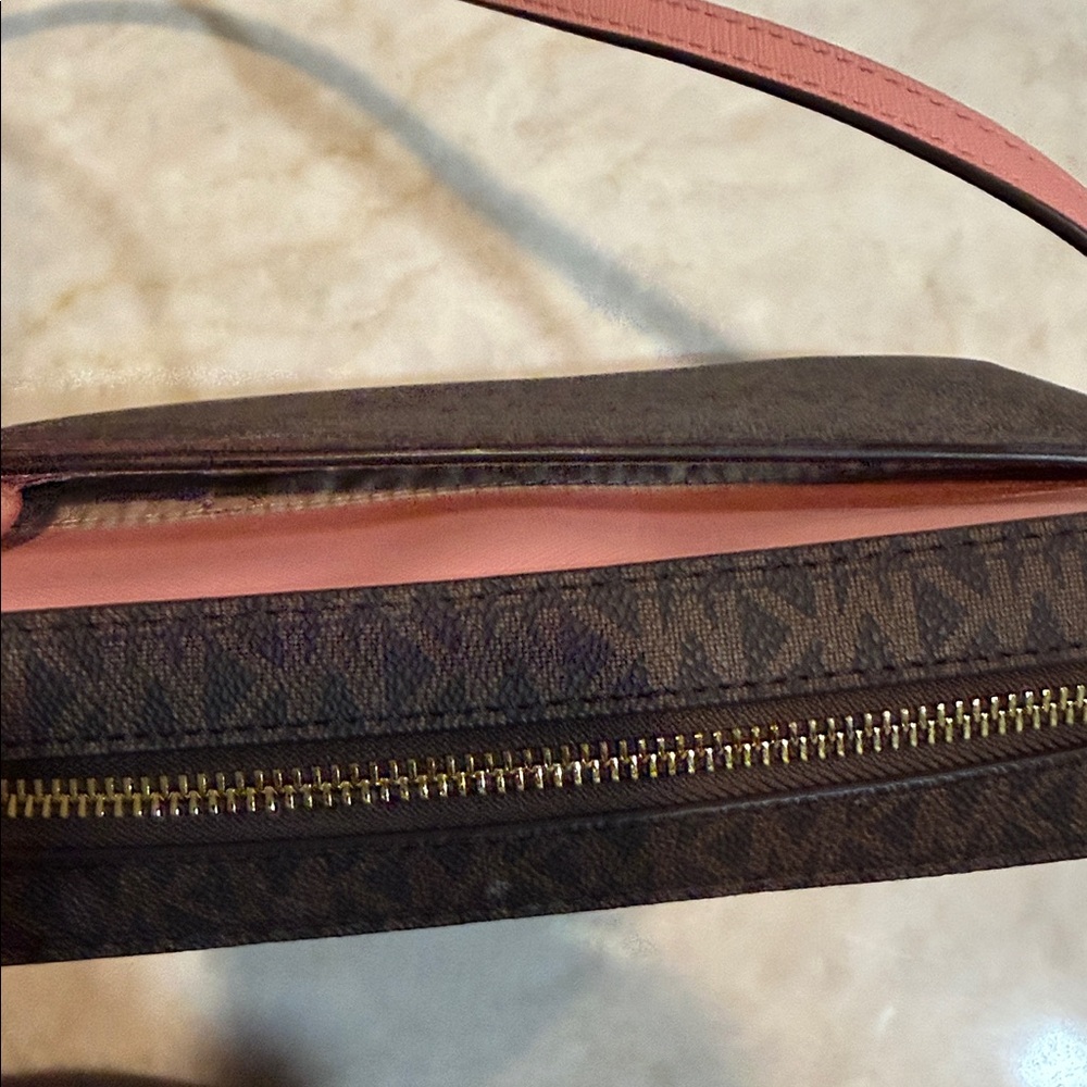 MICHAEL KORS Jet Set Large Saffiano Leather Crossbody Bag Primrose New - Picture 5 of 6